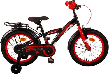 Vaikiškas dviratis, miesto Volare Thombike, juodas/raudonas, 16"