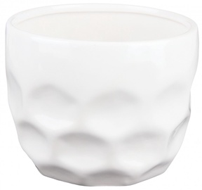 Puķu pods Verners Honeycomb 15.002.12, balta, Ø 120 mm, 120 mm x 120 mm