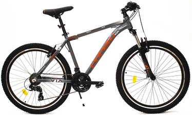 Велосипед горный Corelli Via 1.0, 26 ″, 18" рама, красный/темно-серый