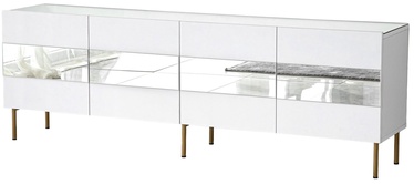 TV-laud Kalune Design Leon, kuldne/valge, 180 cm x 35 cm x 59 cm