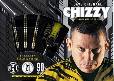 Стрелы Harrows Chizzy, серебристый/черный/желтый, 3 шт