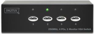 Раздатчик видеосигнала Digitus DS-45100-1 VGA Switch 4-Port, 1920 x 1080