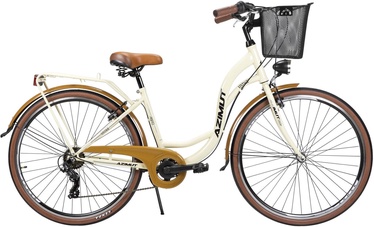 Velosipēds pilsētas Azimut Vintage TX-7, 28 ", 17" (41.91 cm) rāmis, brūna/melna/krēmkrāsa