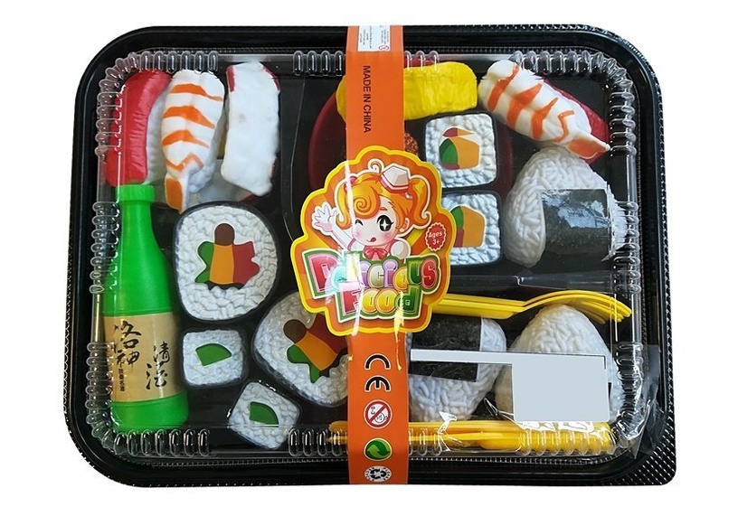 Mänguköögi tarbed, köögi mänguasjad Delicious Food Sushi Set, mitmevärviline
