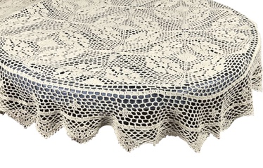 Laudlina ovaalne G16-02, kreemjasvalge, 150 x 300 cm