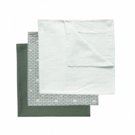 Paklotas LUMA Muslin Bow Deco, 70 cm x 70 cm, 3 vnt.