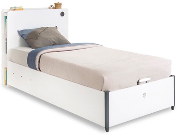 Bērnu gulta Kalune Design Single Bedstead, balta, 225 x 103 cm