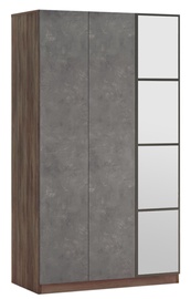 Spinta Kalune Design HM1 CG, ruda/pilka, 50 cm x 103.8 cm x 183.8 cm, su veidrodžiu