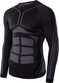 Termokrekls, vīriešu Hi-Tec Buraz Top Men, melna/pelēka, XL/XXL