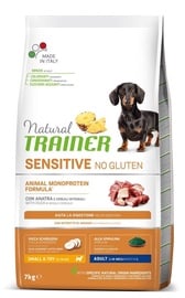 Sausā suņu barība Natural Trainer Sensitive No Gluten Duck, pīles gaļa, 7 kg