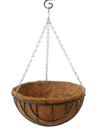 Puķu pods Garden Center HB2301, metāls/kokosriekstu šķiedras, Ø 25 cm, brūna/zaļa