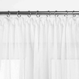 Дневные шторы Homede Kresz, белый, 140 см x 175 см