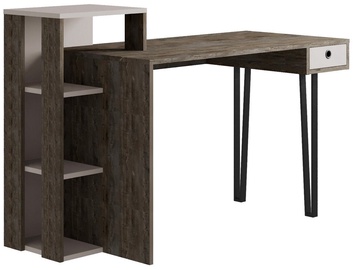 Galds Kalune Design Loyd, brūna/gaiši brūna
