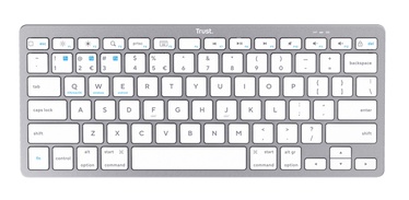 Клавиатура Trust Basics BASICS 24651 Английский (US), белый/серебристый, беспроводная
