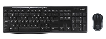 Комплект клавиатуры и мыши Logitech MK270 EN, черный, беспроводная