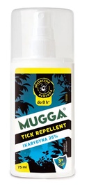 Средство для отпугивания Mugga клещи, комары отпугнуть Tick Repellent, 75 мл