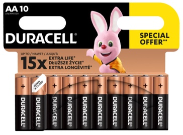 Батарейка Duracell DURB016, AA, 1.5 В, 10 шт.