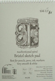 Zīmēšanas papīrs Smiltainis Bristol, A3, 185 g/m², balta