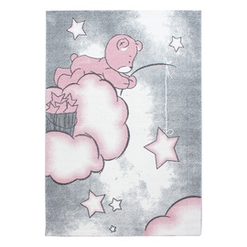 Ковер комнатные Ayyildiz Kids Bear On The Cloud 2002900580, розовый/серый, 290 см x 200 см