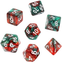 Кости Rebel RPG Dice Set - Red and Green