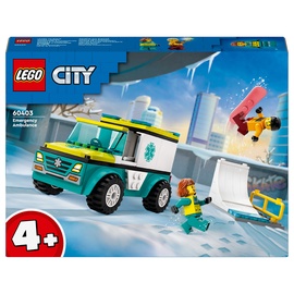 Konstruktors LEGO® City Great Vehicles Ātrās palīdzības auto un snovotājs 60403