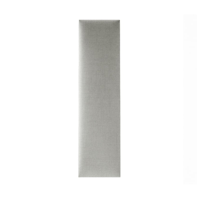 Dekoratiivne tekstiilist seinapaneel Mollis Basic Light Grey, 60 cm x 15 cm x 3.7 cm