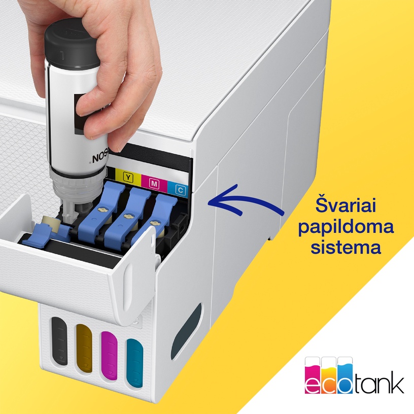Daudzfunkciju printeris Epson ECOTANK L3276, tintes, krāsains