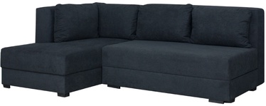 Угловой диван Bodzio Judyta TJNL-D9, темный графит, левый, 155 x 225 см x 77 см