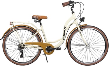 Velosipēds pilsētas Azimut Vintage TX-7, 28 ", 17" (41.91 cm) rāmis, brūna/krēmkrāsa