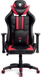 Игровое кресло Diablo Chairs X-Ray 2.0, 72 x 71 x 125 - 130 см, черный/красный