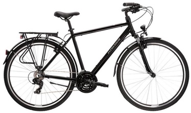 Velosipēds pilsētas Kross Trans 1.0, 28 ", XL rāmis, melna/pelēka