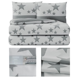 Комплект постельного белья AmeliaHome Basic, серый, 200x220
