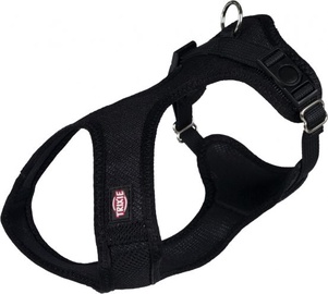 Reguleeritavad traksid Trixie Comfort Soft, must, 280 - 400 mm x 15 mm, XXS/XS