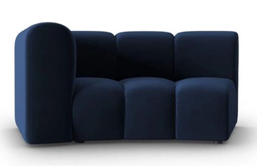 Элемент модульного дивана Micadoni Home Lupine Velvet, синий, левый, 171 x 87 см x 70 см