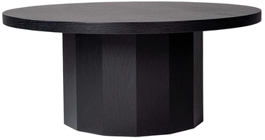 Kafijas galdiņš Kalune Design Royal, melna, 80 cm x 80 cm x 35 cm