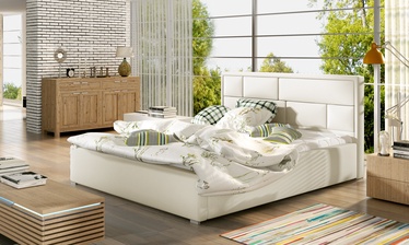 Кровать Latina Soft 33, 200 x 200 cm, бежевый, с решеткой