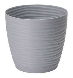 Puķu pods Form Plastic Sahara Petit 3040-040, plastmasa, Ø 19 cm, pelēka