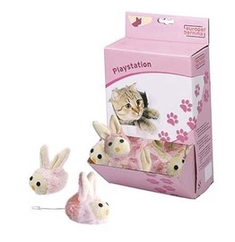 Mänguasi kassile Europet Bernina Shaking Rabbit, roosa/beež