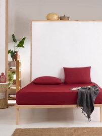 Voodilina Mijolnir Fresh Color 162ELR2467, punane, 100 x 200 cm, kummiga