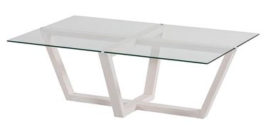 Kafijas galdiņš Kalune Design Amalfi, balta, 105 cm x 65 cm x 35 cm