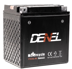 Akumulators Denel YTX30L-BS, 12 V, 28 Ah