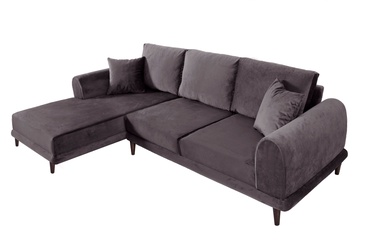 Stūra dīvāns Atelier Del Sofa Nero, tumši pelēka, kreisais, 160 x 250 cm x 78 cm