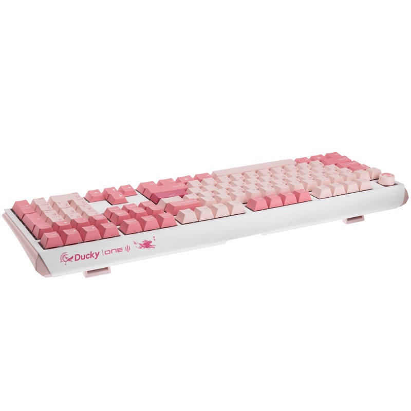 Klaviatuur Ducky One 3 Gossamer Cherry MX Silent Red, EN, valge/roosa
