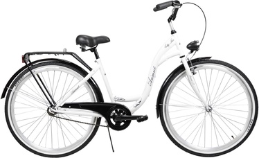 Velosipēds pilsētas Azimut City Lux, 28 ", balta/melna