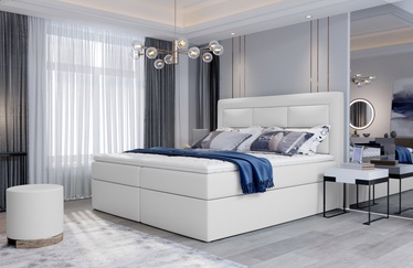 Кровать Vivre Soft 17, 160 x 200 cm, белый, с матрасом, с решеткой
