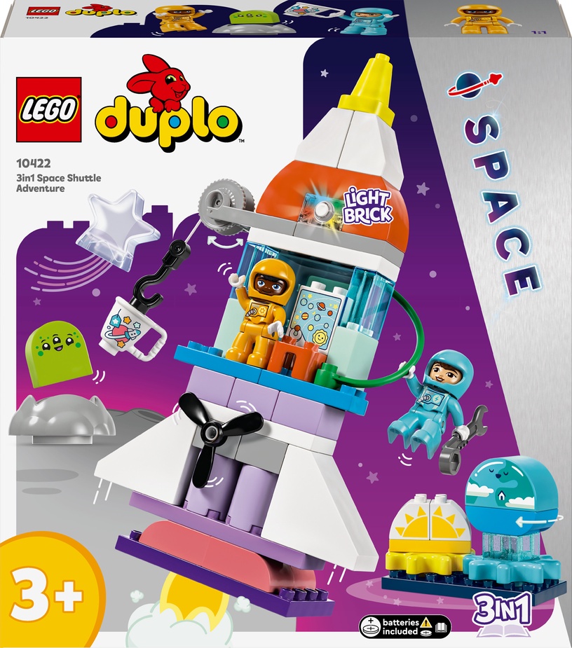 Konstruktors LEGO® DUPLO® Trīs vienā Kosmosa kuģa piedzīvojums 10422