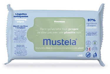 Drėgnos servetėlės Mustela Cleansing Wipes, 70 vnt.