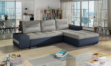 Stūra dīvāns Ottavio Berlin 01, Soft 09, zila/pelēka, labais, 180 x 275 cm x 85 cm