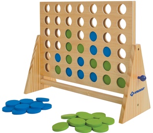 Игра для улицы Schildkrot 4 In A Row 970316, 46.5 см x 17 см, синий/коричневый/зеленый