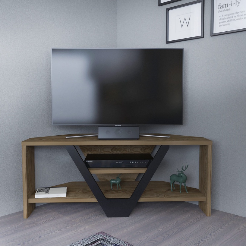 TV-laud Kalune Design Karin, pruun/must, 90 cm x 35 cm x 36.8 cm